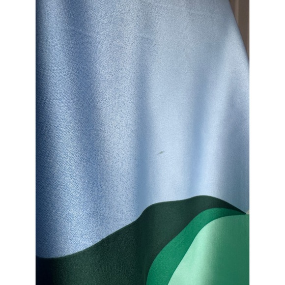 Silk Colorblock Cubist Geometric Print Scarf 35 Square Inch Abstract - Picture 11 of 11